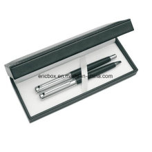 Jy-Pb23 Black Plastic Gift Pen Packing Box with White Velvet